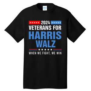 Veterans For Harris Walz 2024 Tall T-Shirt