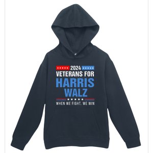 Veterans For Harris Walz 2024 Urban Pullover Hoodie