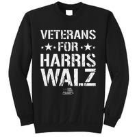 Veterans For Harris 2024 Kamala Harris Tim Walz Veteran Usa Sweatshirt