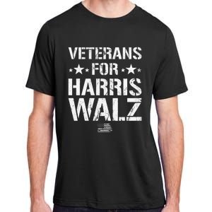 Veterans For Harris 2024 Kamala Harris Tim Walz Veteran Usa Adult ChromaSoft Performance T-Shirt