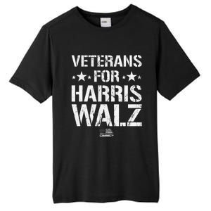 Veterans For Harris 2024 Kamala Harris Tim Walz Veteran Usa Tall Fusion ChromaSoft Performance T-Shirt