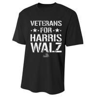 Veterans For Harris 2024 Kamala Harris Tim Walz Veteran Usa Performance Sprint T-Shirt