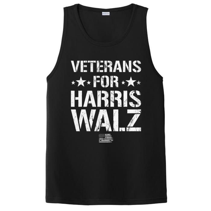 Veterans For Harris 2024 Kamala Harris Tim Walz Veteran Usa PosiCharge Competitor Tank