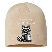 Vintage Funny I Like My Suitcase Raccoon Sustainable Beanie