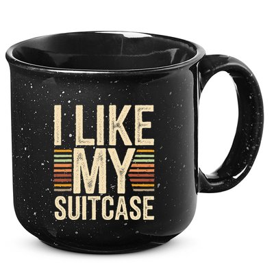 Vintage Funny I Like My Suitcase Trump Meme 15oz Campfire Ceramic Mug