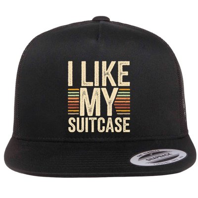 Vintage Funny I Like My Suitcase Trump Meme Flatbill Hat