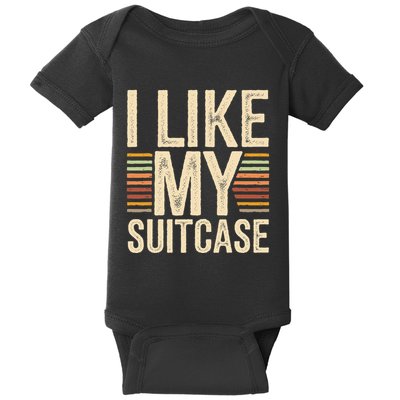 Vintage Funny I Like My Suitcase Trump Meme Baby Bodysuit