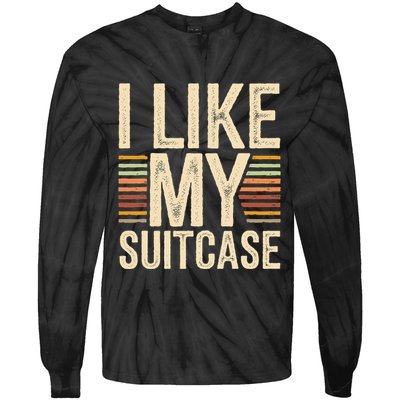 Vintage Funny I Like My Suitcase Trump Meme Tie-Dye Long Sleeve Shirt
