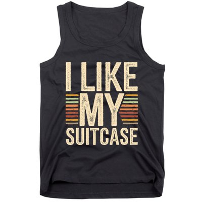 Vintage Funny I Like My Suitcase Trump Meme Tank Top