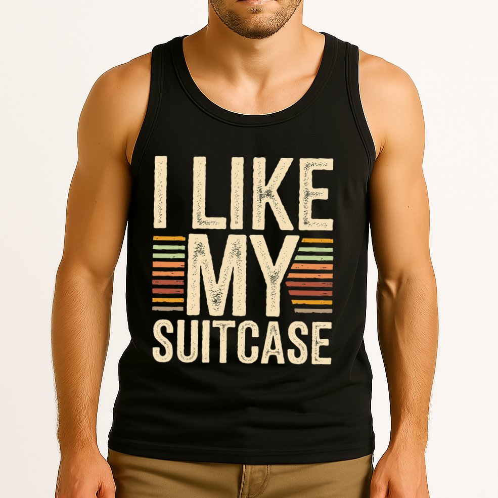 Vintage Funny I Like My Suitcase Trump Meme Tank Top