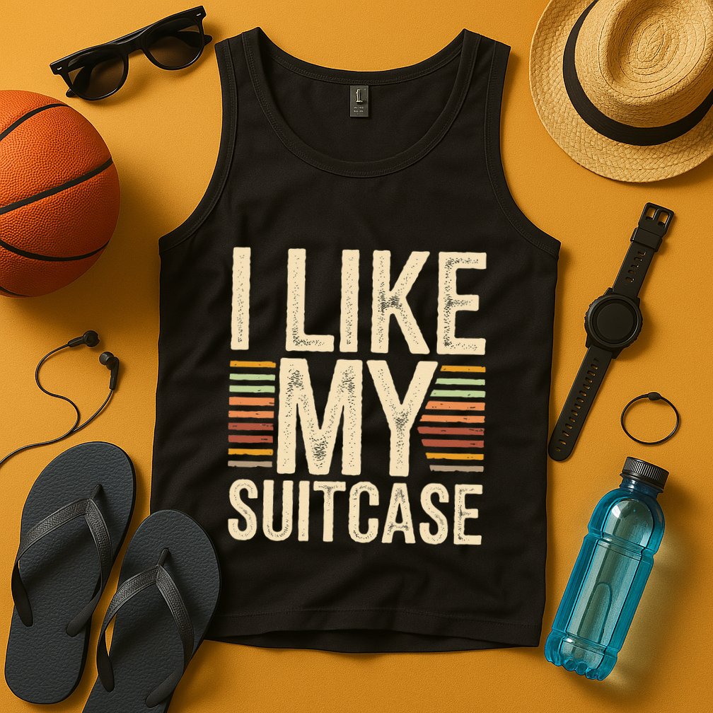 Vintage Funny I Like My Suitcase Trump Meme Tank Top