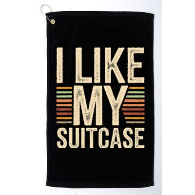 Vintage Funny I Like My Suitcase Trump Meme Platinum Collection Golf Towel