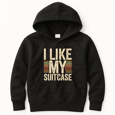 Vintage Funny I Like My Suitcase Trump Meme Kids Hoodie