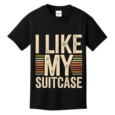 Vintage Funny I Like My Suitcase Trump Meme Kids T-Shirt