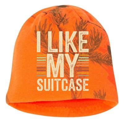 Vintage Funny I Like My Suitcase Trump Meme Kati - Camo Knit Beanie