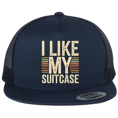 Vintage Funny I Like My Suitcase Trump Meme Flat Bill Trucker Hat