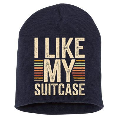 Vintage Funny I Like My Suitcase Trump Meme Short Acrylic Beanie