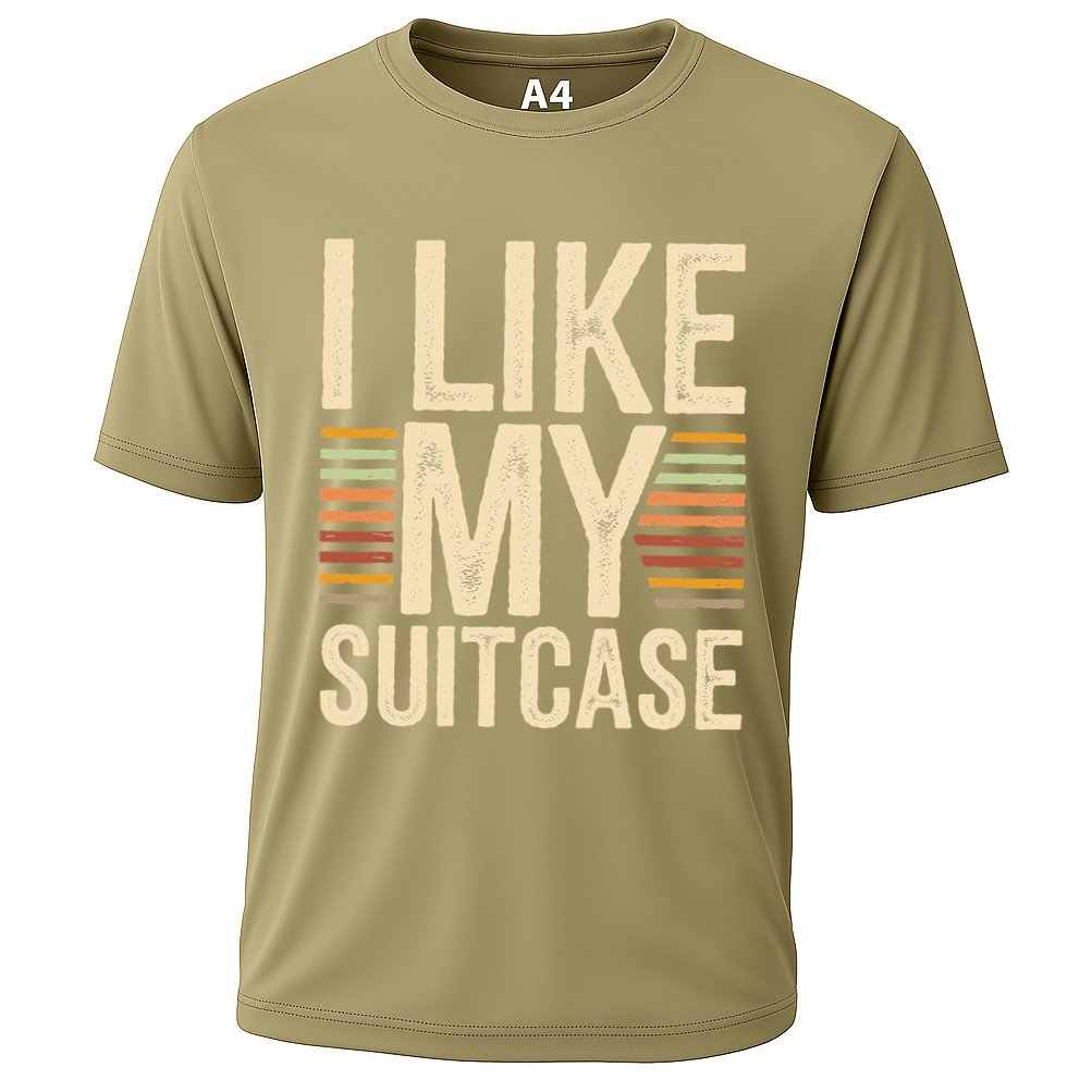 Vintage Funny I Like My Suitcase Trump Meme Cooling Performance Crew T-Shirt
