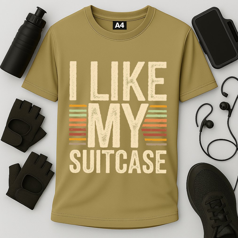 Vintage Funny I Like My Suitcase Trump Meme Cooling Performance Crew T-Shirt