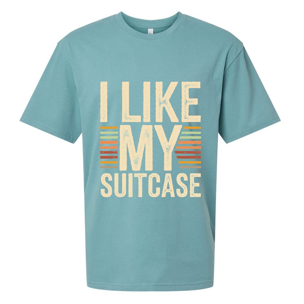 Vintage Funny I Like My Suitcase Trump Meme Sueded Cloud Jersey T-Shirt