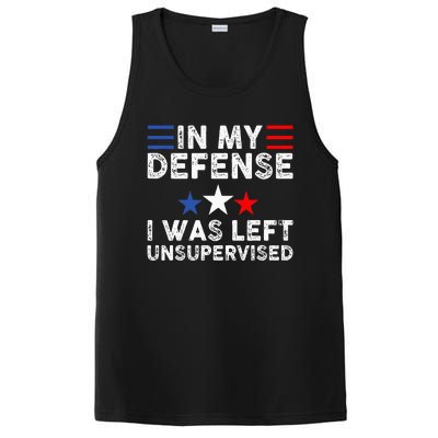 vintage Funny In My Defense I Was Left Unsupervised PosiCharge Competitor Tank