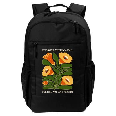 Vintage Floral It Is Well With My Soul For I Did Not Vote For Him Backpack