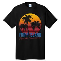 Vintage Fripp Island South Carolina Palm Rees Sunset Retro Tall T-Shirt