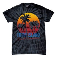 Vintage Fripp Island South Carolina Palm Rees Sunset Retro Tie-Dye T-Shirt