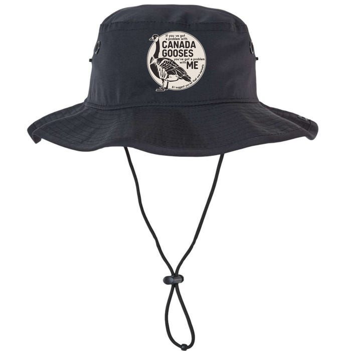 Vintage Funny If You Got A Problem With Canada Gooses Bucket Hat