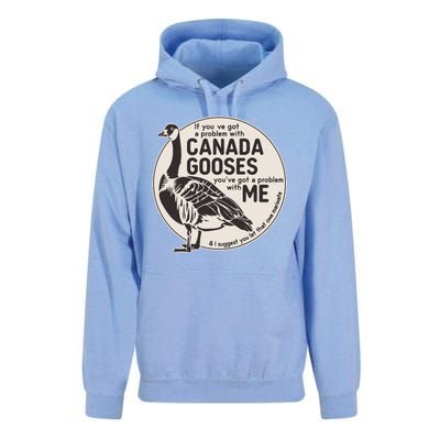 Vintage Funny If You Got A Problem With Canada Gooses Unisex Surf Hoodie