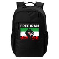 Vintage Free Iran Stand With Women Iranian Flag Raised Hand Daily Commute Backpack