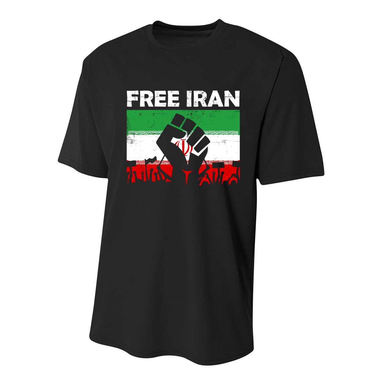 Vintage Free Iran Stand With Women Iranian Flag Raised Hand Youth Performance Sprint T-Shirt