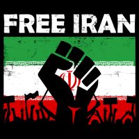 Vintage Free Iran Stand With Women Iranian Flag Raised Hand Baby Bodysuit