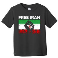 Vintage Free Iran Stand With Women Iranian Flag Raised Hand Toddler T-Shirt