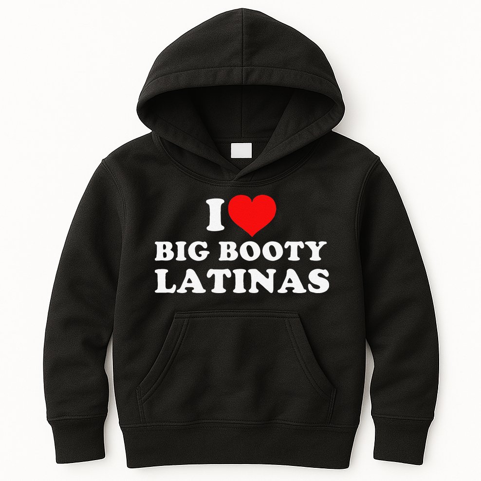 Valentine Funny I Love Boobies Heart Souvenir Kids Hoodie