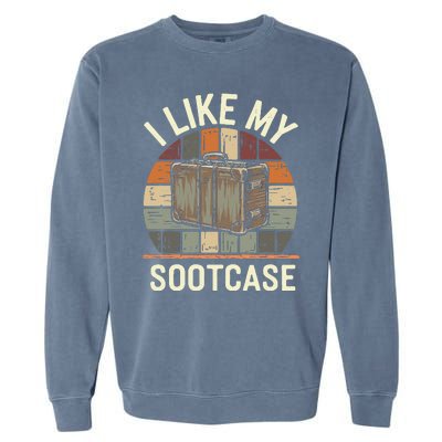 Vintage Funny I Like My Suitcase Viral Trump Meme Garment-Dyed Sweatshirt