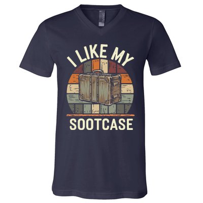 Vintage Funny I Like My Suitcase Viral Trump Meme V-Neck T-Shirt