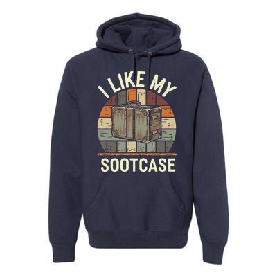 Vintage Funny I Like My Suitcase Viral Trump Meme Premium Hoodie