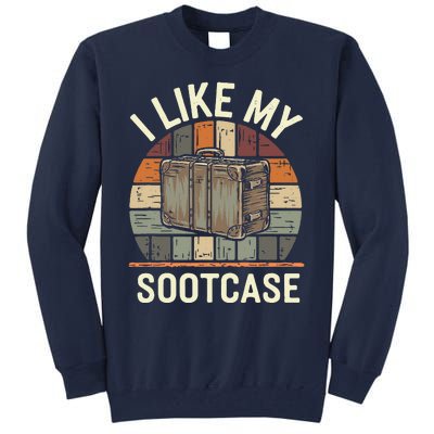 Vintage Funny I Like My Suitcase Viral Trump Meme Tall Sweatshirt