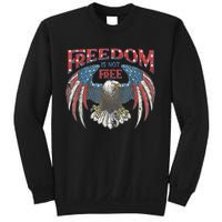 Vintage Freedom Is Not Free Eagle American Flag 4th Of July Sweatshirt