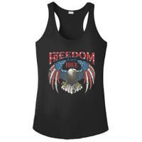 Vintage Freedom Is Not Free Eagle American Flag 4th Of July Ladies PosiCharge Competitor Racerback Tank