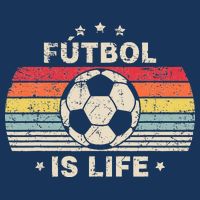 Vintage Futbol Is Life Football Lover Soccer Womens T-Shirt