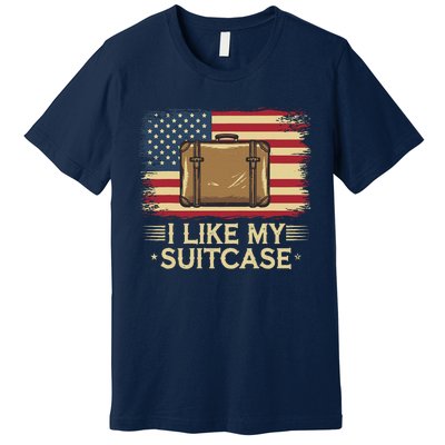 Vintage Funny I Like My Suitcase Trump Meme Premium T-Shirt