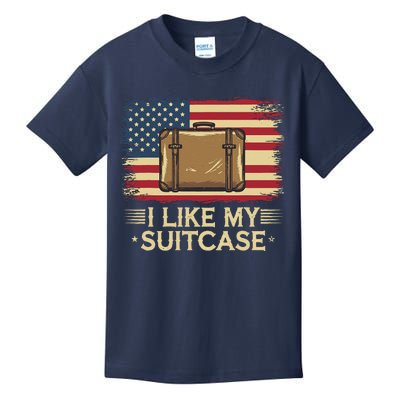 Vintage Funny I Like My Suitcase Trump Meme Kids T-Shirt