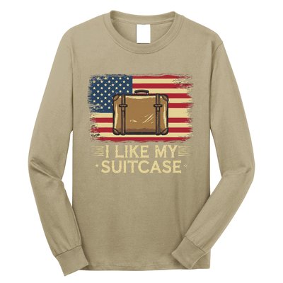 Vintage Funny I Like My Suitcase Trump Meme Long Sleeve Shirt