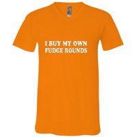 Vintage Funny I Buy My Own Fudge Rounds Gift V-Neck T-Shirt