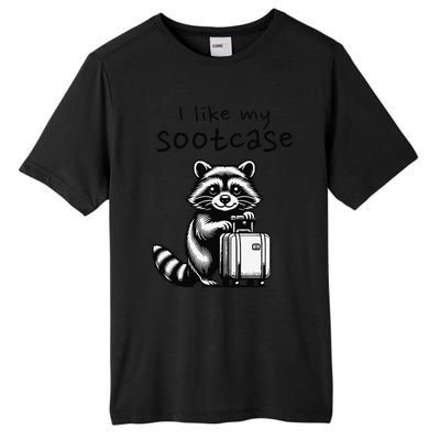 Vintage Funny I Like My Suitcase Raccoon Tall Fusion ChromaSoft Performance T-Shirt