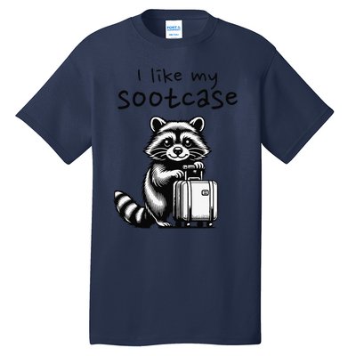 Vintage Funny I Like My Suitcase Raccoon Tall T-Shirt