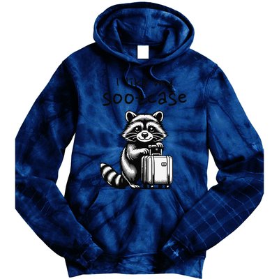 Vintage Funny I Like My Suitcase Raccoon Tie Dye Hoodie