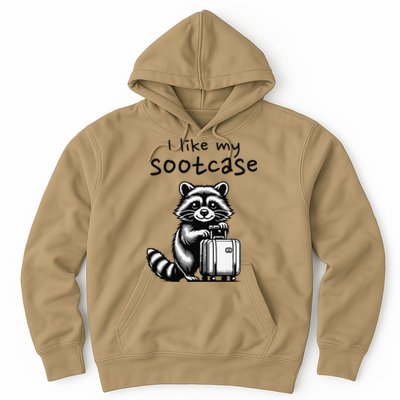 Vintage Funny I Like My Suitcase Raccoon Hoodie